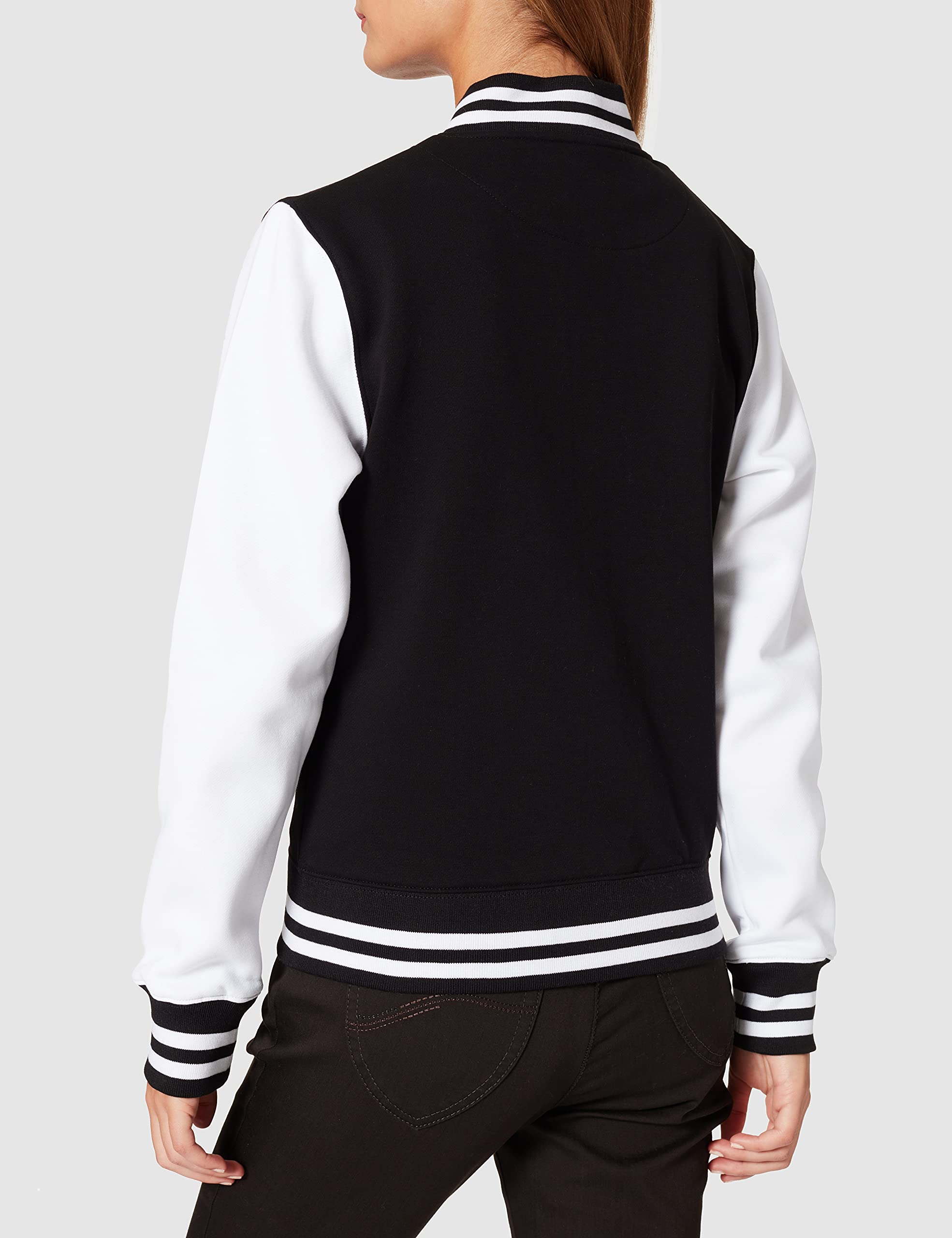 Build Your Brand Ladies Sweat College Jacket Veste Varsity Femme