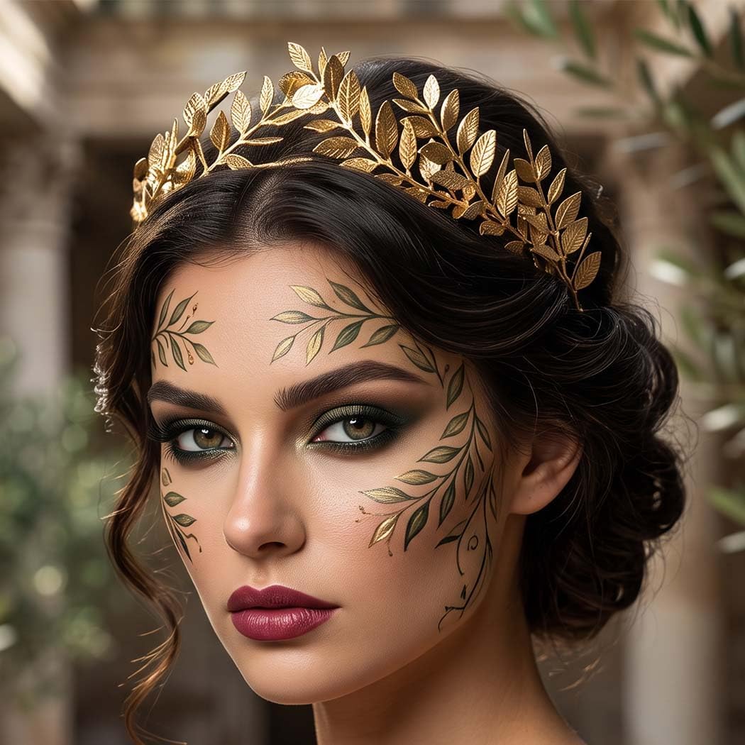 Unicra Gold Leaf Headband Bridal Wedding Headpiece Leaves Festival Hair Accessories for Women and Brides image 5