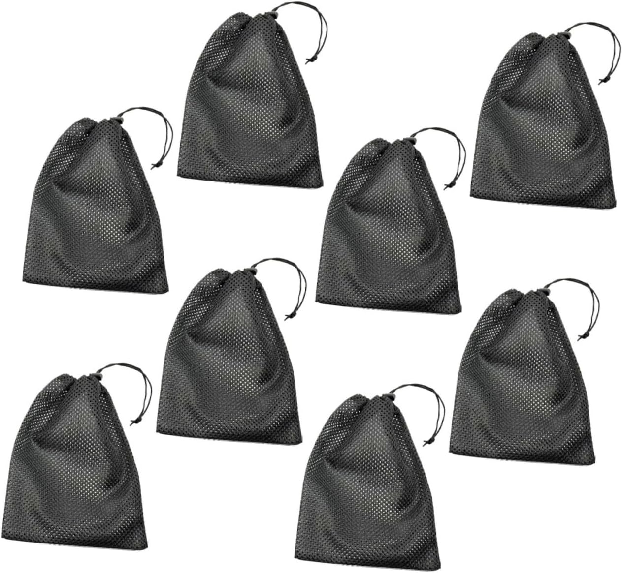 Toyvian 40pcs Portable Mesh Bags Storage Bags Drawstring for Laundry Toys Accessories Sports to Use and Maintain
