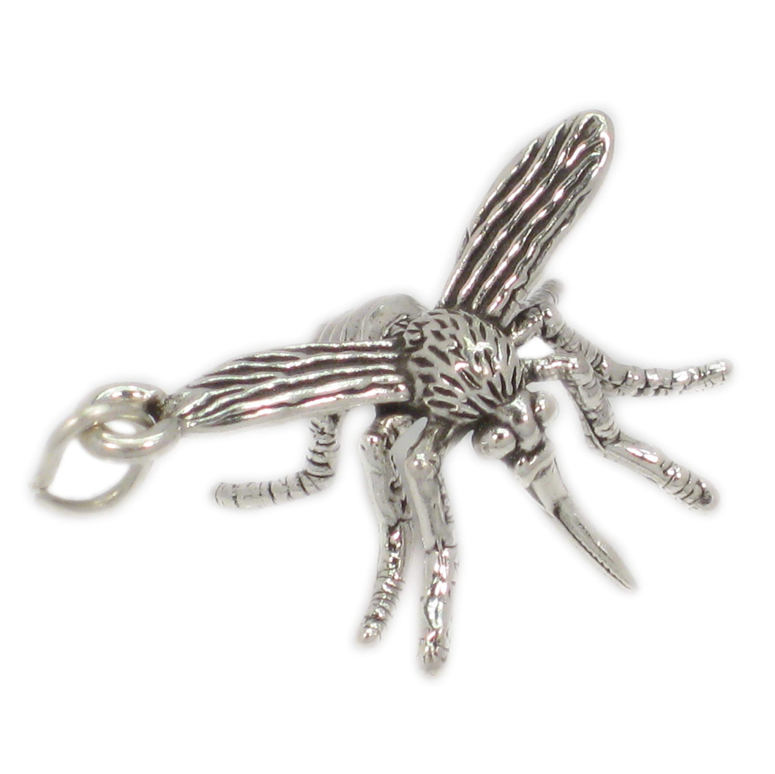 Maldon Jewellery Mosquito sterling silver charm .925 x 1 Mosies Mosquitos insects charms