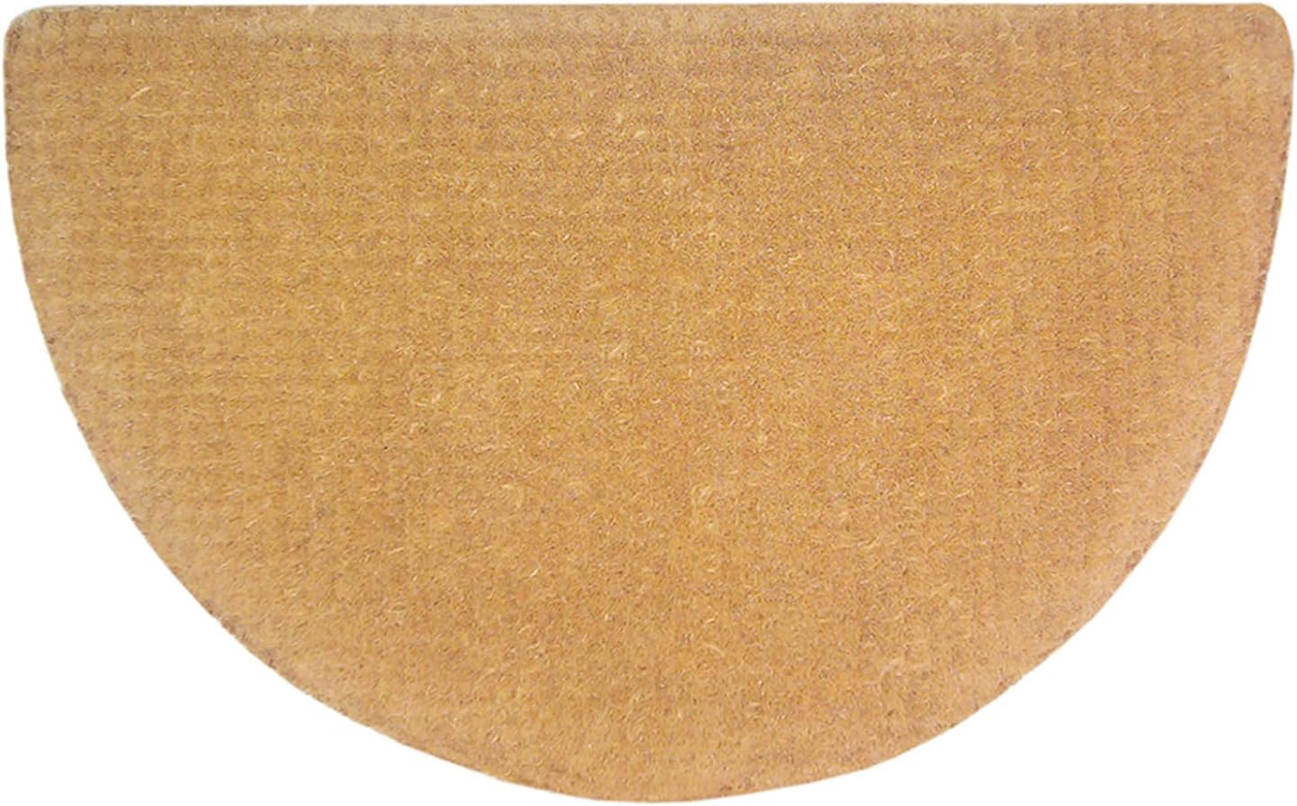 Nedia Home Heavy Duty Coir Door Mat - Plain, No Border Design, Natural Coco Fiber Welcome Mat, Durable Handcrafted Outdoor Rug, Eco-Friendly, 22" x 36", O2103