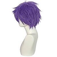 Vista 19 de Anogol peluca color blanco plateado Tokio Ghoul Tokio Guru Kaneki Ken para fiesta de Cosplay