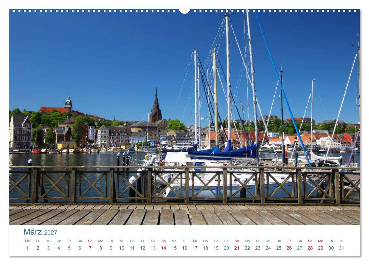 CALVENDO - Flensburg 2027. Impressionen rund um den Hafen (hochwertiger Premium Wandkalender 2027 DIN A2 quer), Kunstdruck in Hochglanz: Maritime Fotoimpressionen von Flensburg und ihrem Hafen.
