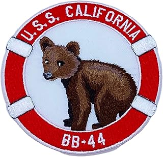 USS California BB-44 Patch - Plastic Backing