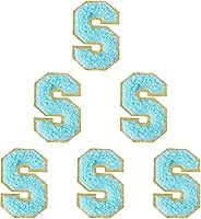 Vista 214 de 6 piezas de parches de letras de chenilla autoadhesivas, parches de letras preppy de 2 pulgadas para bolsos, ropa y sombreros, grandes pegatinas