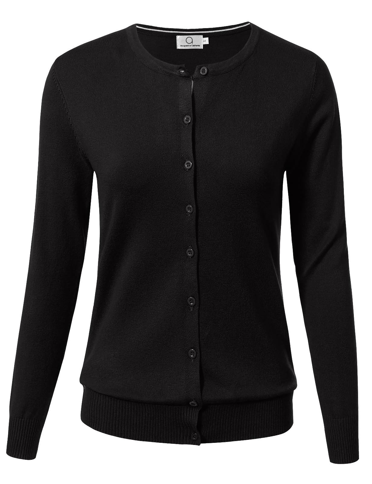 Allsense Women's Long-Sleeve Crewneck Cardigan