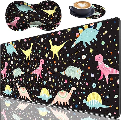 Alfombrilla de mouse extendida para juegos con costura, almohadilla de teclado de escritorio larga XL, adecuada para el trabajo/juego/oficina/hogar;