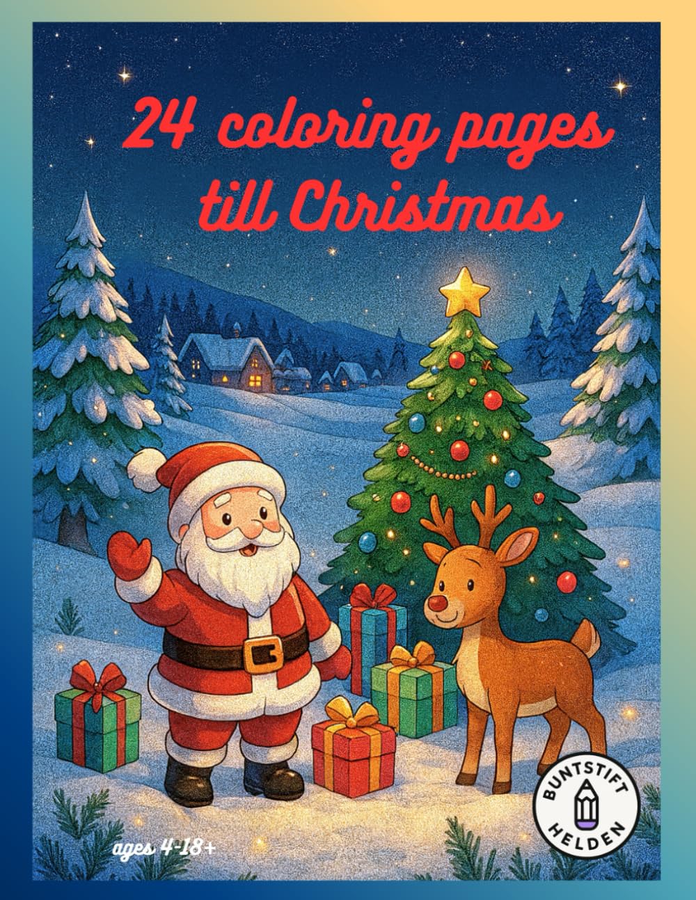24 coloring pages till Christmas