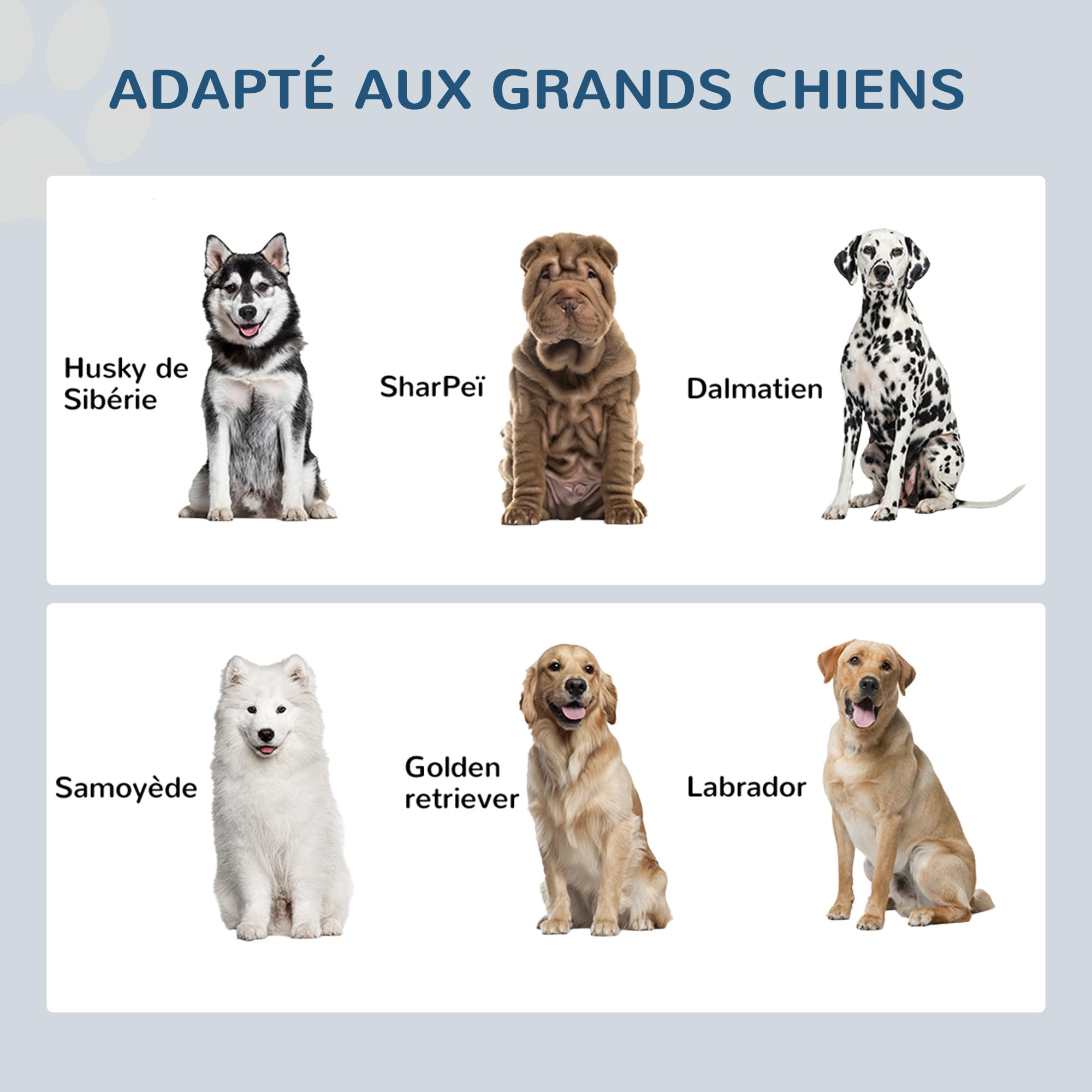 PawHut Gamelles Chiens Surélevées Rangement 2 en 1 Tiroir 2L Noir
