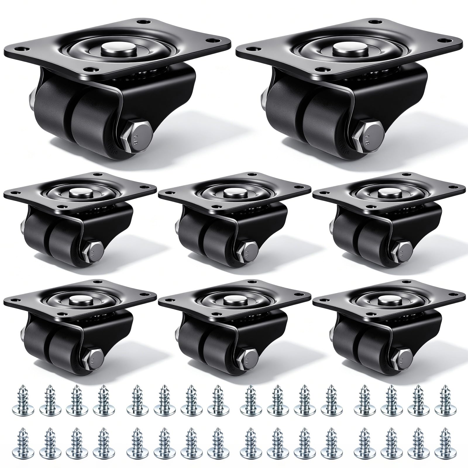 Photo 1 of BBTO 8 Pcs 1 Inch Swivel Caster Wheels