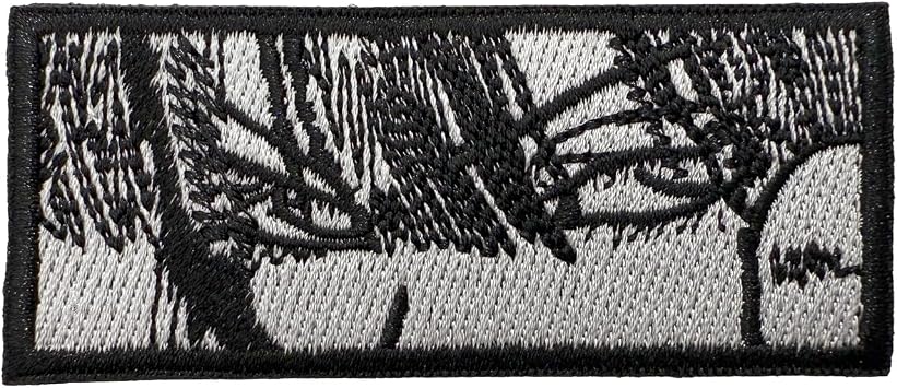 Anime Girl Japanese Aesthetic Patch, Embroidered Funny Tactical Morale Hook and Loop Military Patch Patches for Clothing, Bag, Molle Vest, Hat, Backpack, DIY Applique, Jackets Black