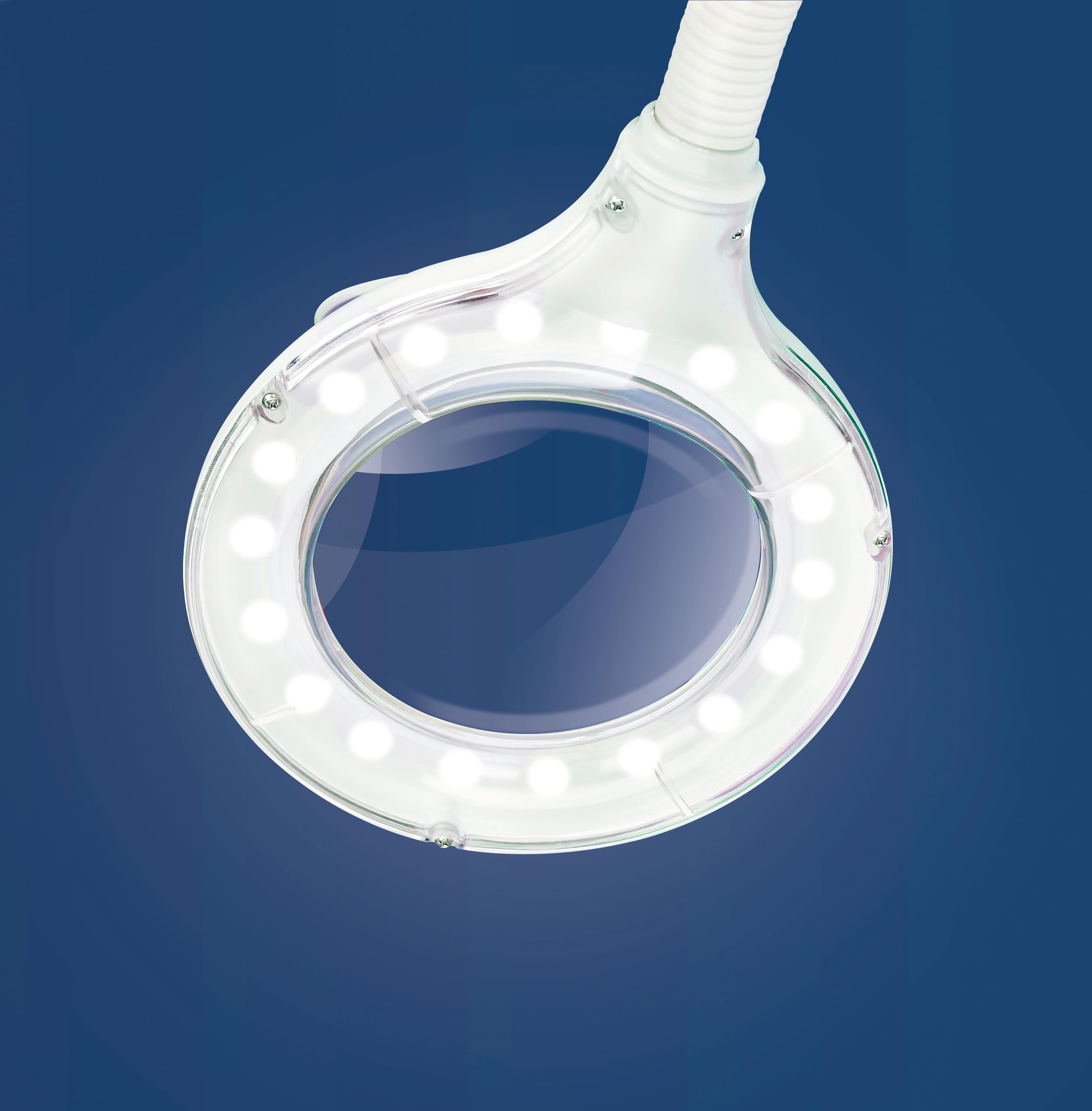 Lightcraft Lampe Loupe Compacte avec Cou Flexible - Objectif 100mm Grossissement 1.75x 18 LEDs - Loisirs, Artisanat, Electronique et Beauté