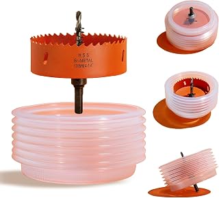 4.25 inch Hole Saw for Recessed Lights with Dust Bowl Catcher