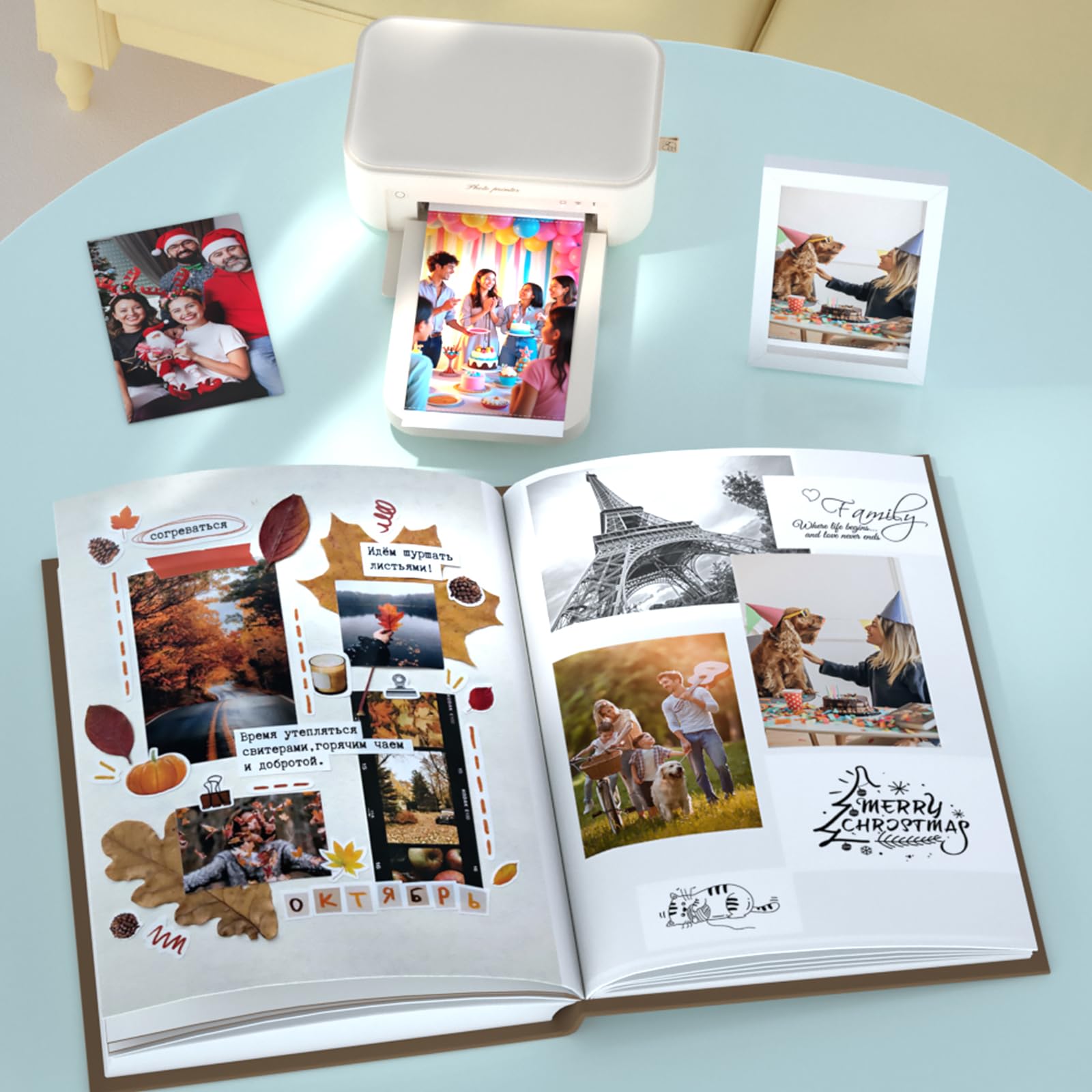 HPRT Stampante Fotografica Portatile 10x15 cm Carta Nastro Smartphone Regali