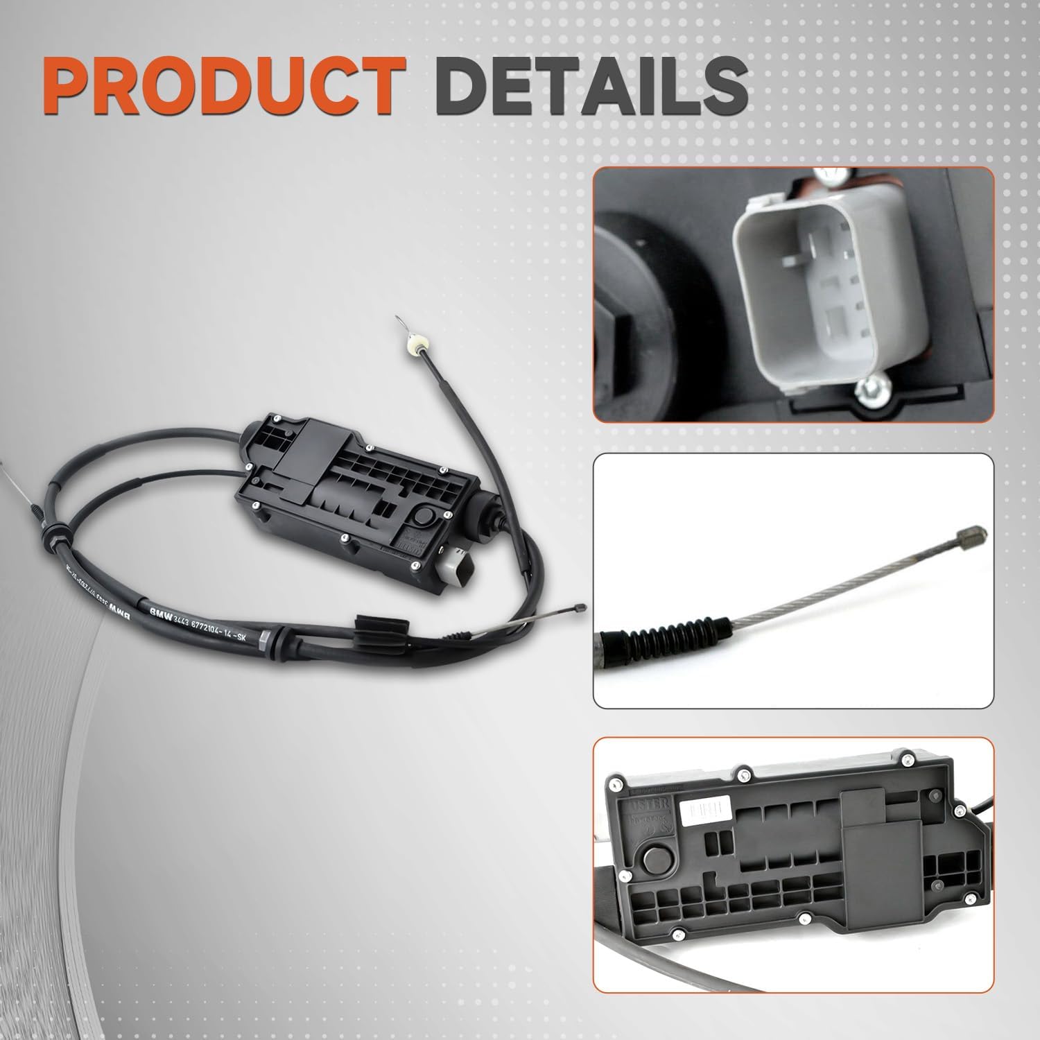 34436850289 34436788556 34436788968 Parking Brake Actuator With Control Unit Compatible with BMW E70 X5 E71 E72 X6 2007-2014 After-Market Parts