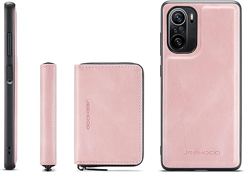 Fundas con tapa para smartphone 2 en 1 desmontable para Xiaomi Redmi K40, funda trasera delgada de cuero a prueba de golpes, soporte magnético