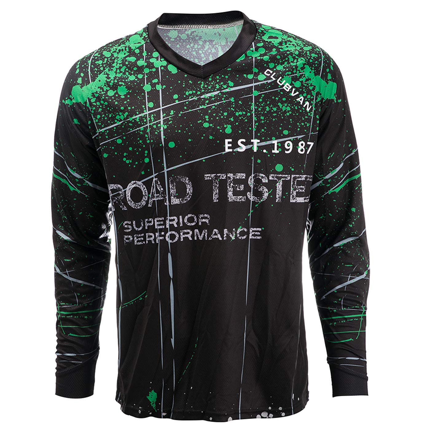 Hotlion Koszulka kolarska męska z długim rękawem MTB Motocross Shirt Off-Road Racewear, B5cd9501, XXL