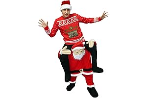 Santa Costume Adult Ride On: Spread Holiday Cheer with Delightful Piggyback Fun