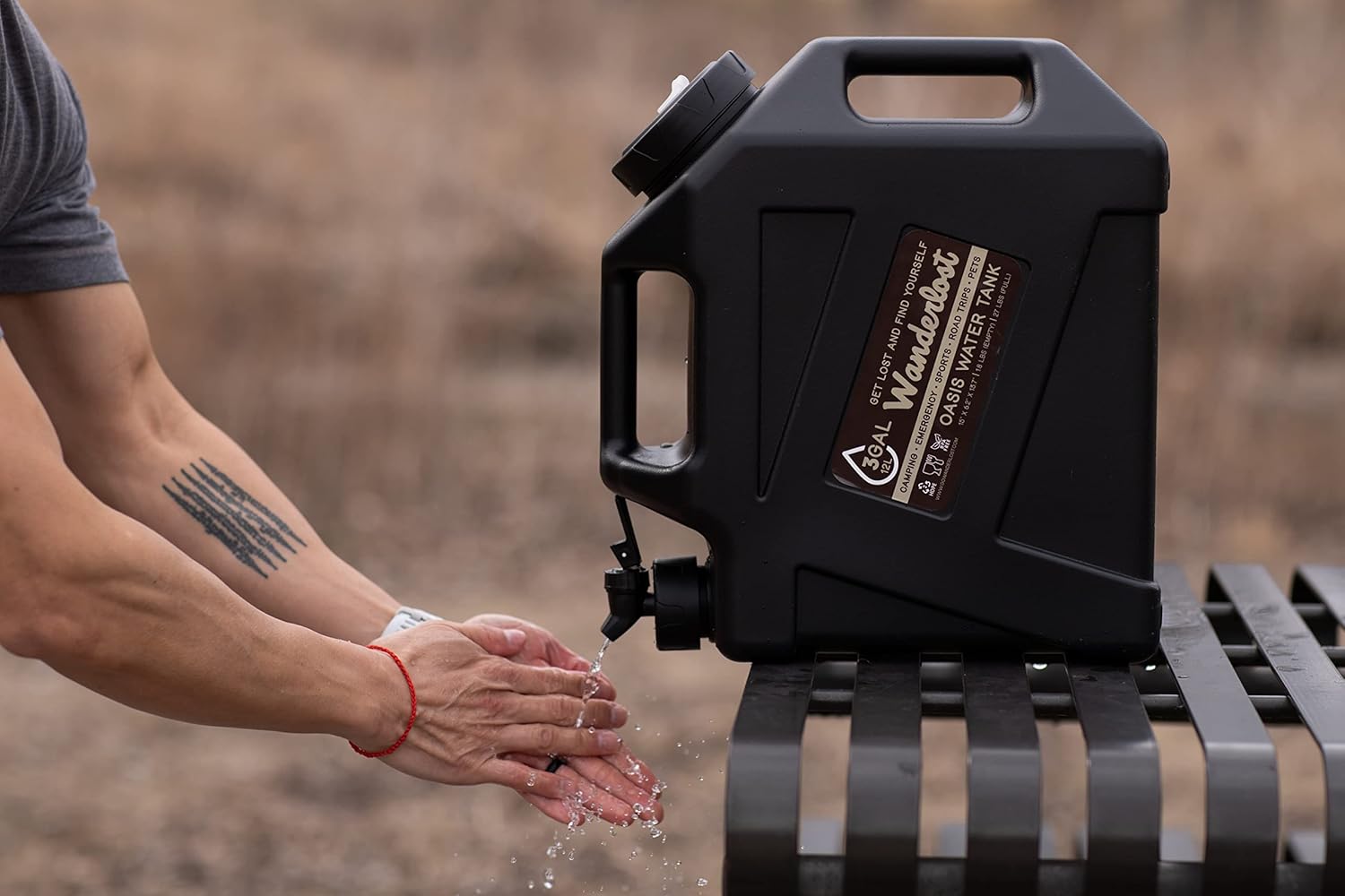Portable 3 Gallon Water Tank with USB Rechargeable Water Pump Faucet, Food Grade Materials, Great for Camping, Overlanding, Sports, Emergencies, Sports, and More