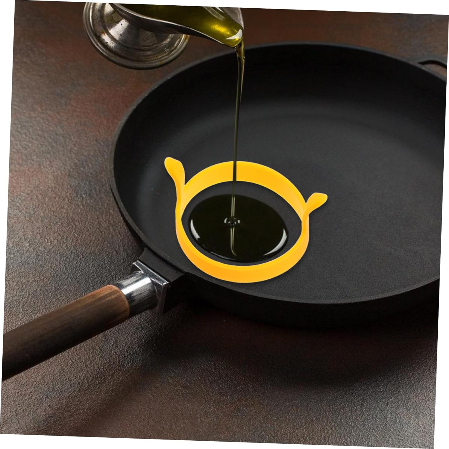 6Pcs Nonstick Silicone Egg Frying Molds with Double Ear Handles Round Pancake Rings for and Flipping Fun Kitchen Accessories for Breakfast