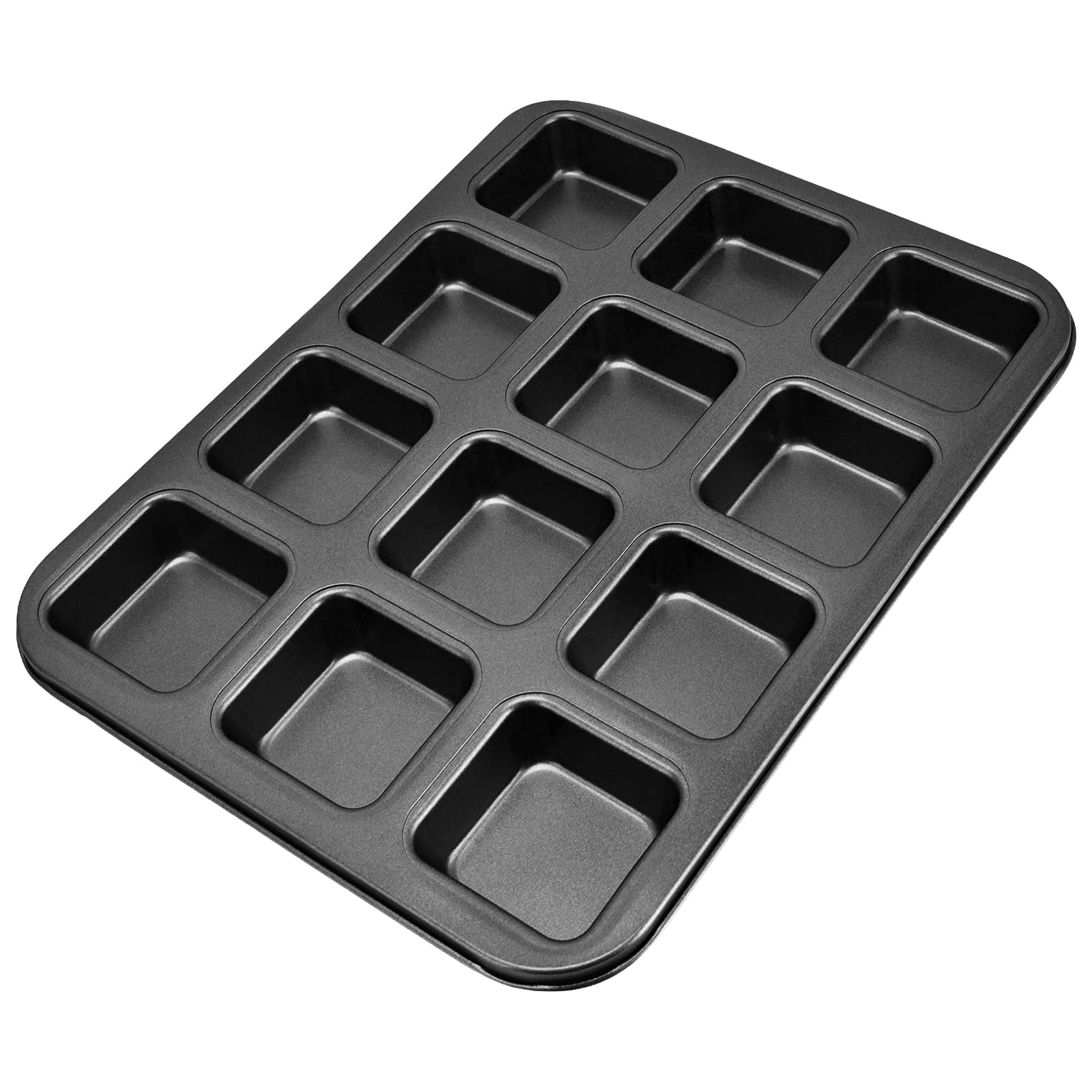 2 Moldes Cuadrados Para Brownies 22x22x4.5 Cm - Aluminio Antiadherente, Horno, Lasaña
