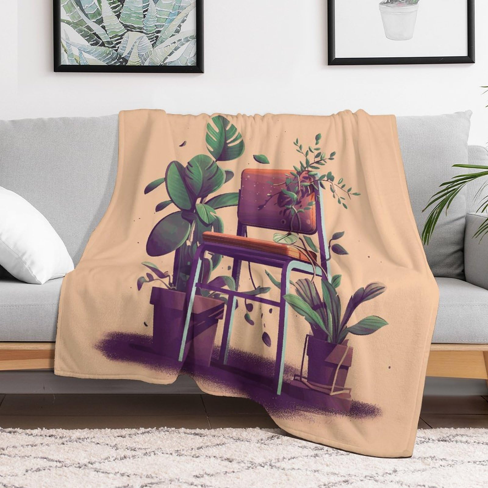 Couverture pour lit et canapé légère mais chaude pour stopper le froid de l'air conditionné