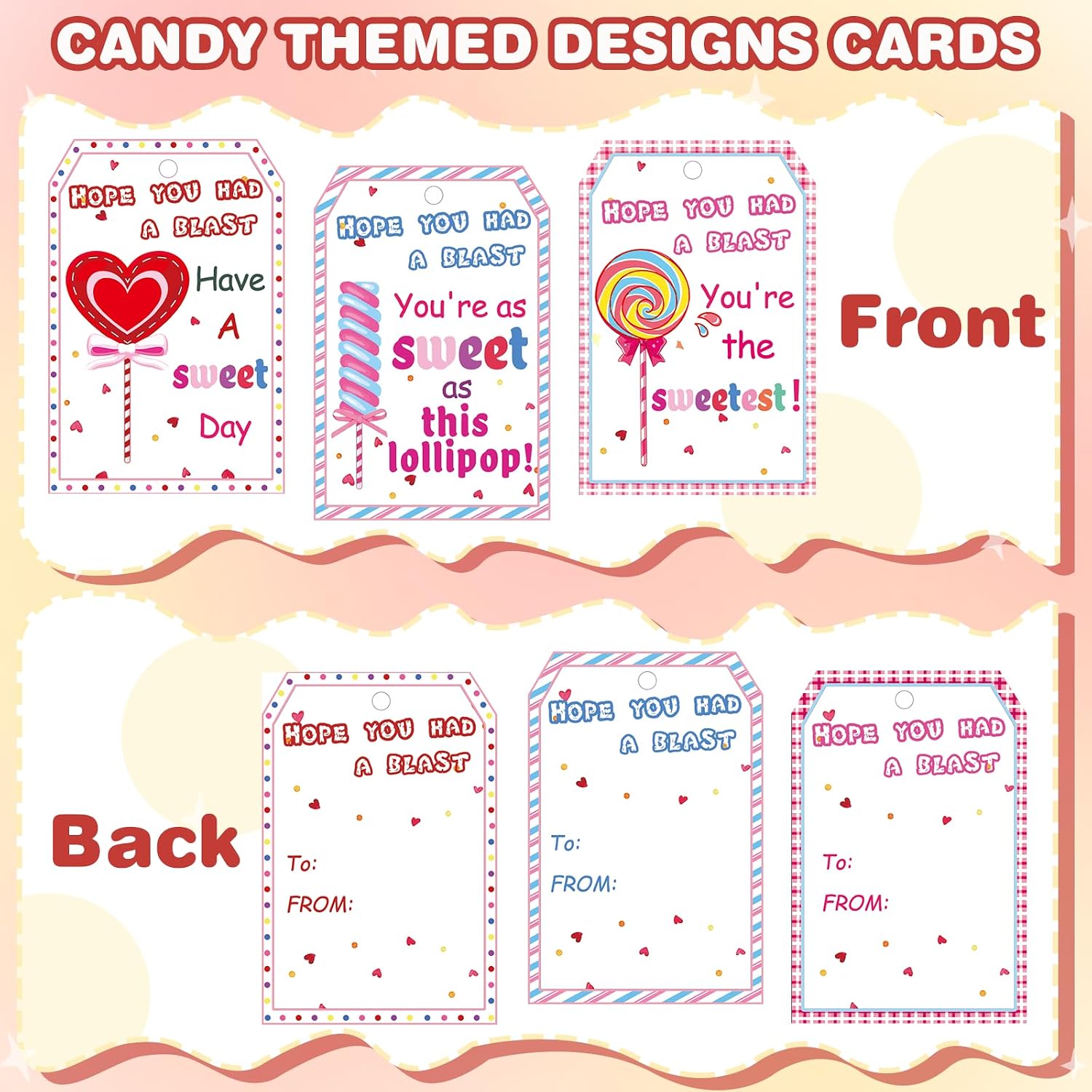 Waipfaru Giant Lollipop Goodie Bags for Birthday Party, 24 Pack Return Gifts with Pencils, Stickers, Erasers Stationery Set for Classroom Rewards Students Prizes School Exchange Party Supplies