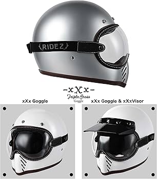 Amazon | [ライズ] バイク ヘルメット ゴーグル バイザー モトクロス