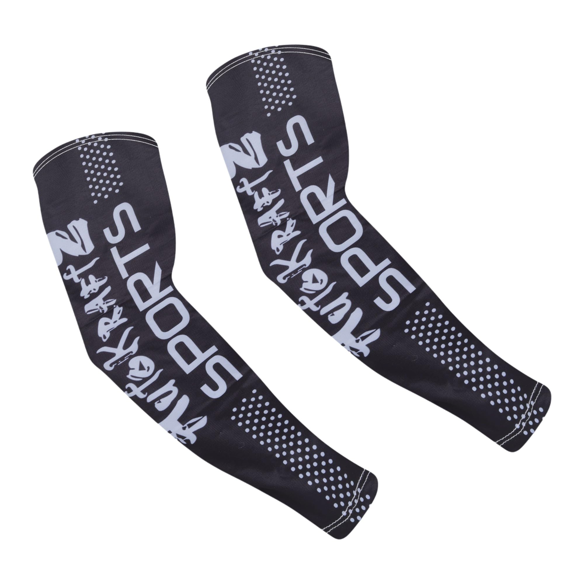 UV Pro Series Sports Arm Sleeves for Men & Women – UV Rays Protection, Breathable, Quick-Dry Ice Silk Hand Covers for Bike Riding, Cycling, Gym, Scooty Riding & All-Day Outdoor Adventure