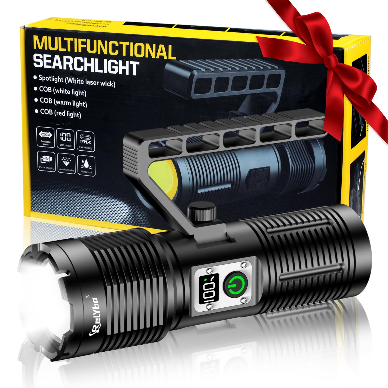 Lampe Torche Led Ultra Puissante, T002 De Rechargeable Led Super Bright