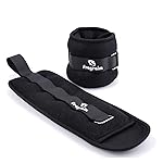 Ankle Weights, 2 Lbs X 2 Wrist Leg Arm Weights for Women and Men, Comfortable and Soft, Pretty Sturdy, Perfect for Dancing, Running, Walking, Fitness, Workout, Physical Therapy - Black