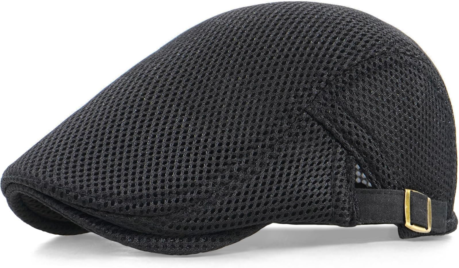 Men's Mesh Cap Breathable Summer Newsboy Hat Adjustable Beret Ivy Cap Irish Cabbie Driving Hunting Hats