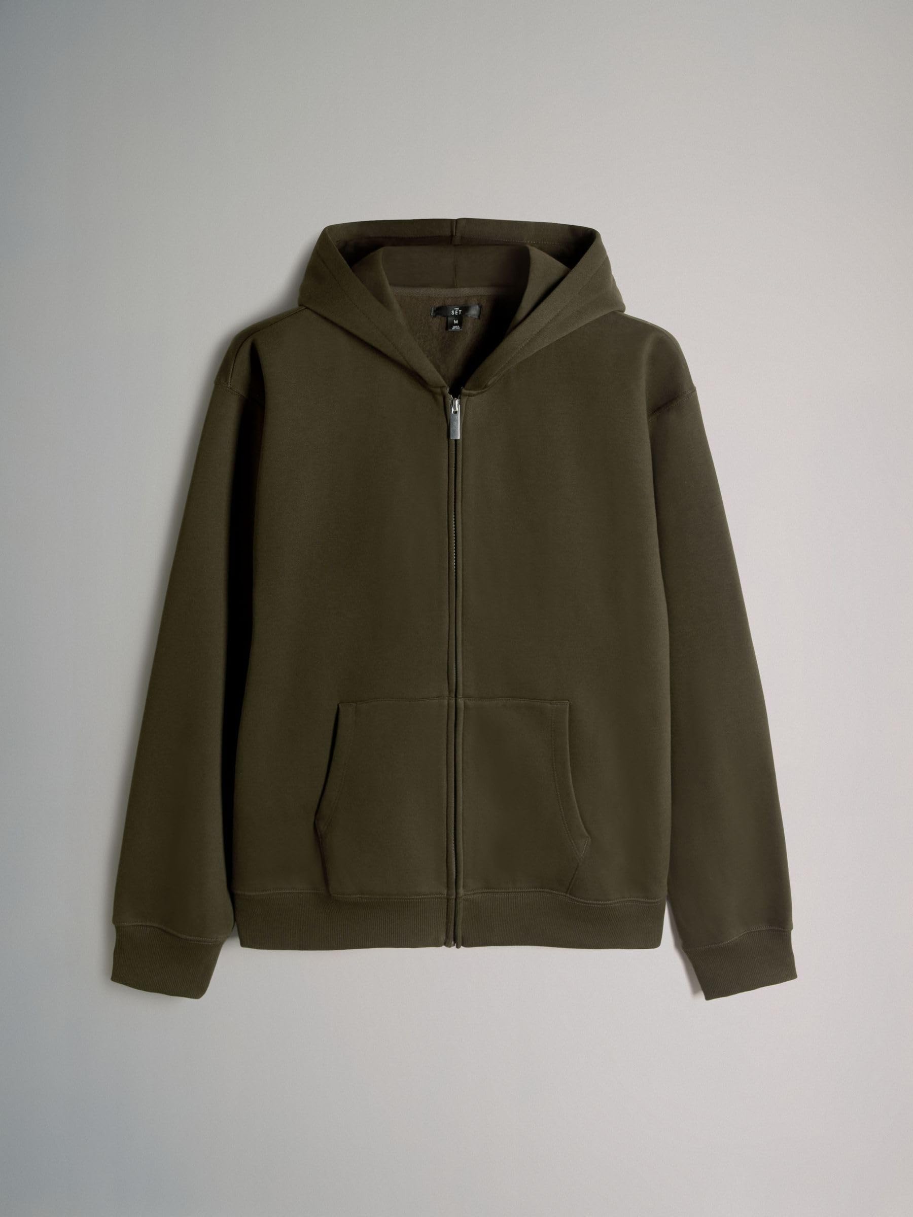 THE SET Hombres Pack de 3 Sudaderas con Capucha y Cremallera