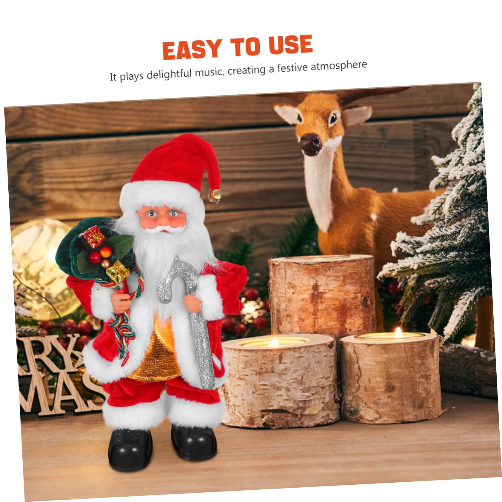 Juguete De Papá Noel Juguetes para La Fiesta Favors De La Fiesta De Navidad Juguete Navideño De Papá Noel Paño