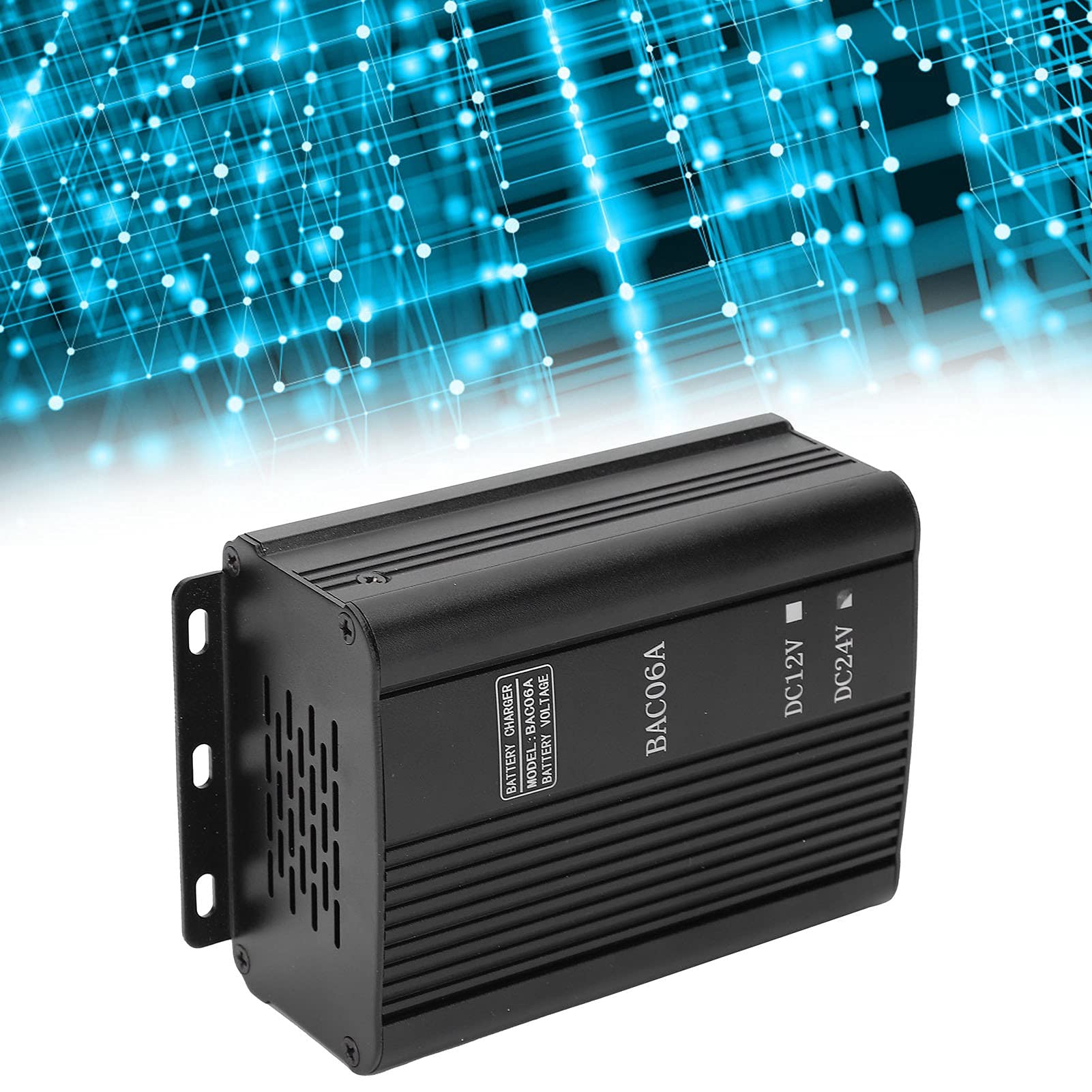 Chargeur Automatique de Batterie, Groupe électrogène Alliage d'aluminium sans Danger pour la Batterie pour Groupes électrogènes automatiques(DC12V6A, Transl)