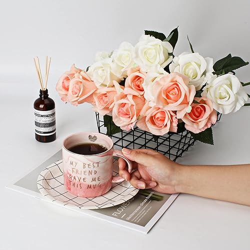 Miniatura 6 de Taza de cumpleaños con texto en inglés "Best Friend Gave Me This", divertido regalo de amistad para mujeres, mejores amigos, hermanas, ella, taza de