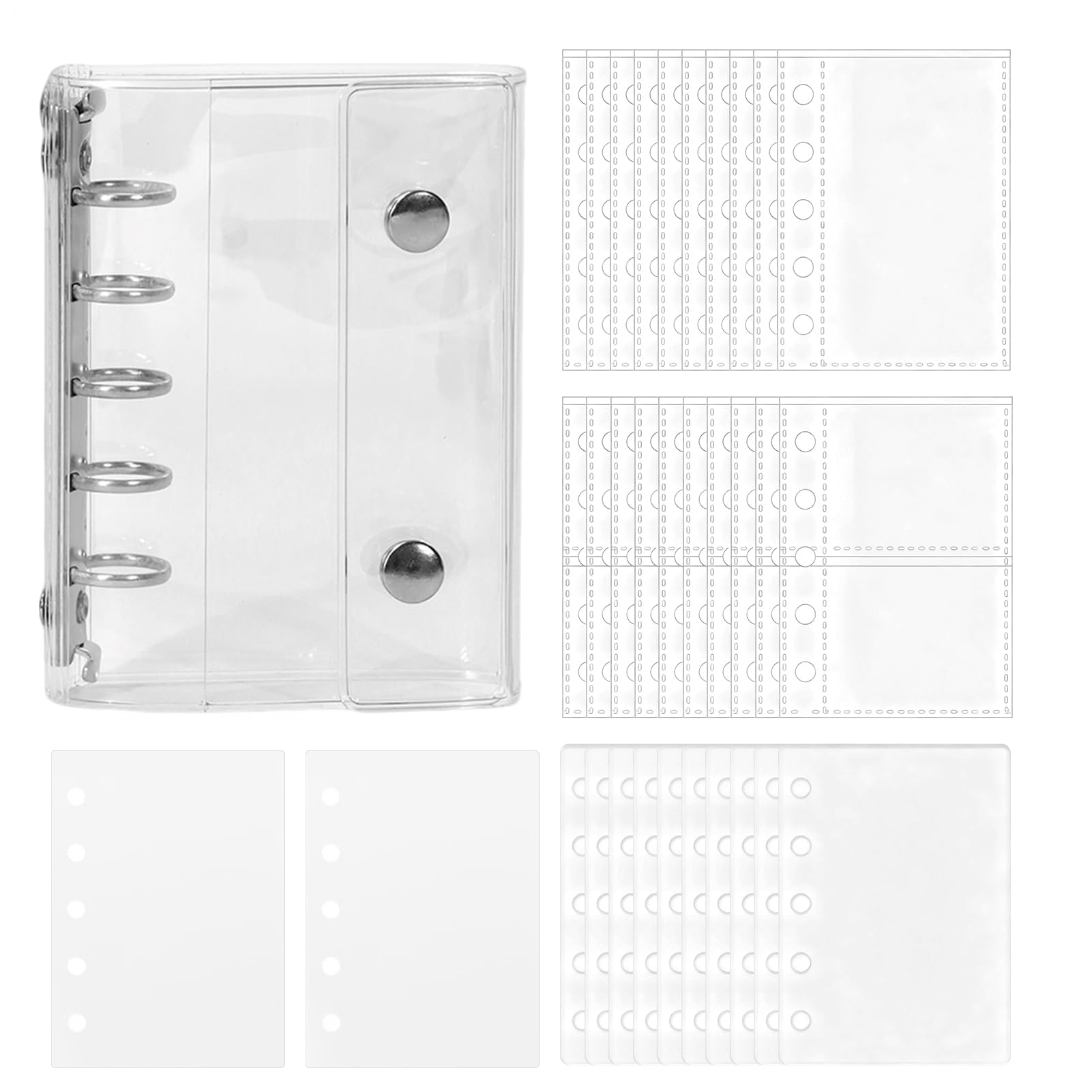 Classeur double en PVC transparent pour journal et album