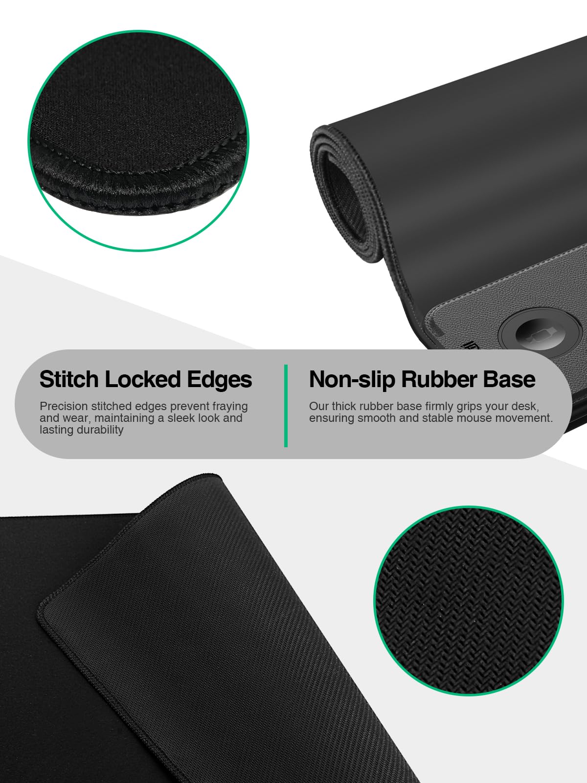 Alfombrilla de mouse con carga inalámbrica magnética, alfombrilla de escritorio grande, alfombrilla de mouse antideslizante, alfombrilla de teclado para juegos, escritorio, oficina, PC (la carga