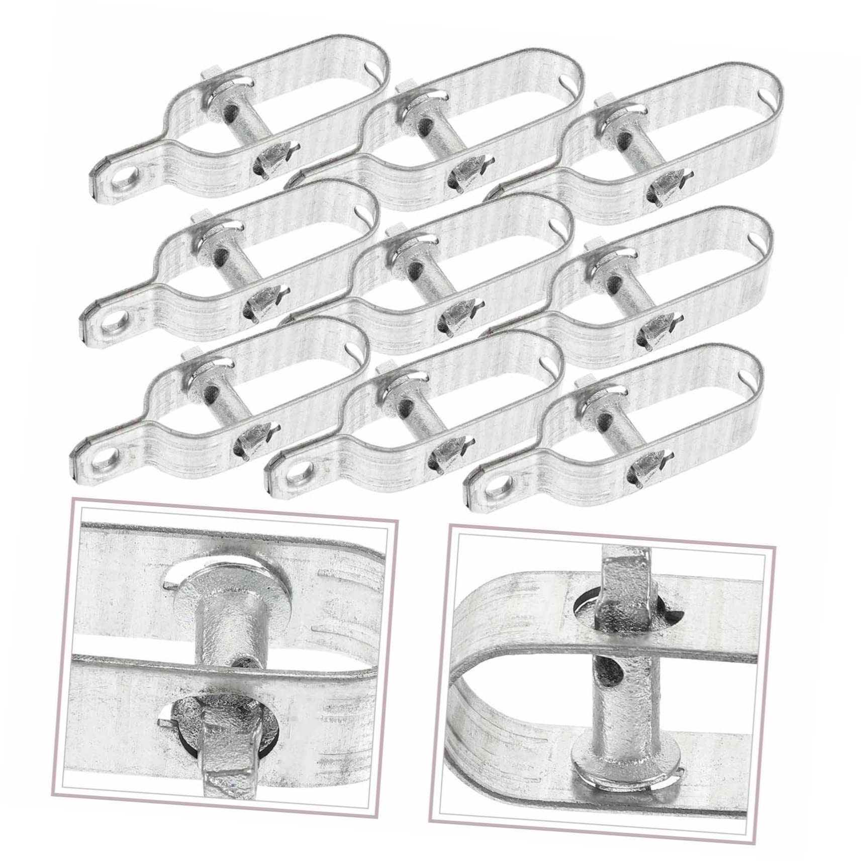 Tensor de Acero de Hierro Plata, 10 Piezas, Alta Resistencia