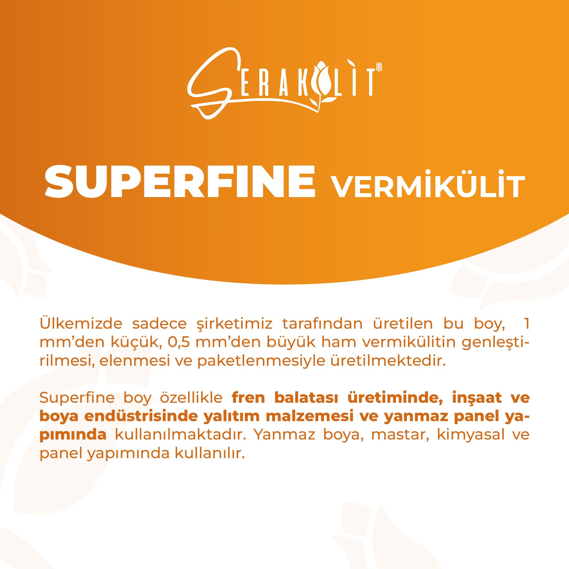 Serakülit Vermikülit - Superfine 10 Litre