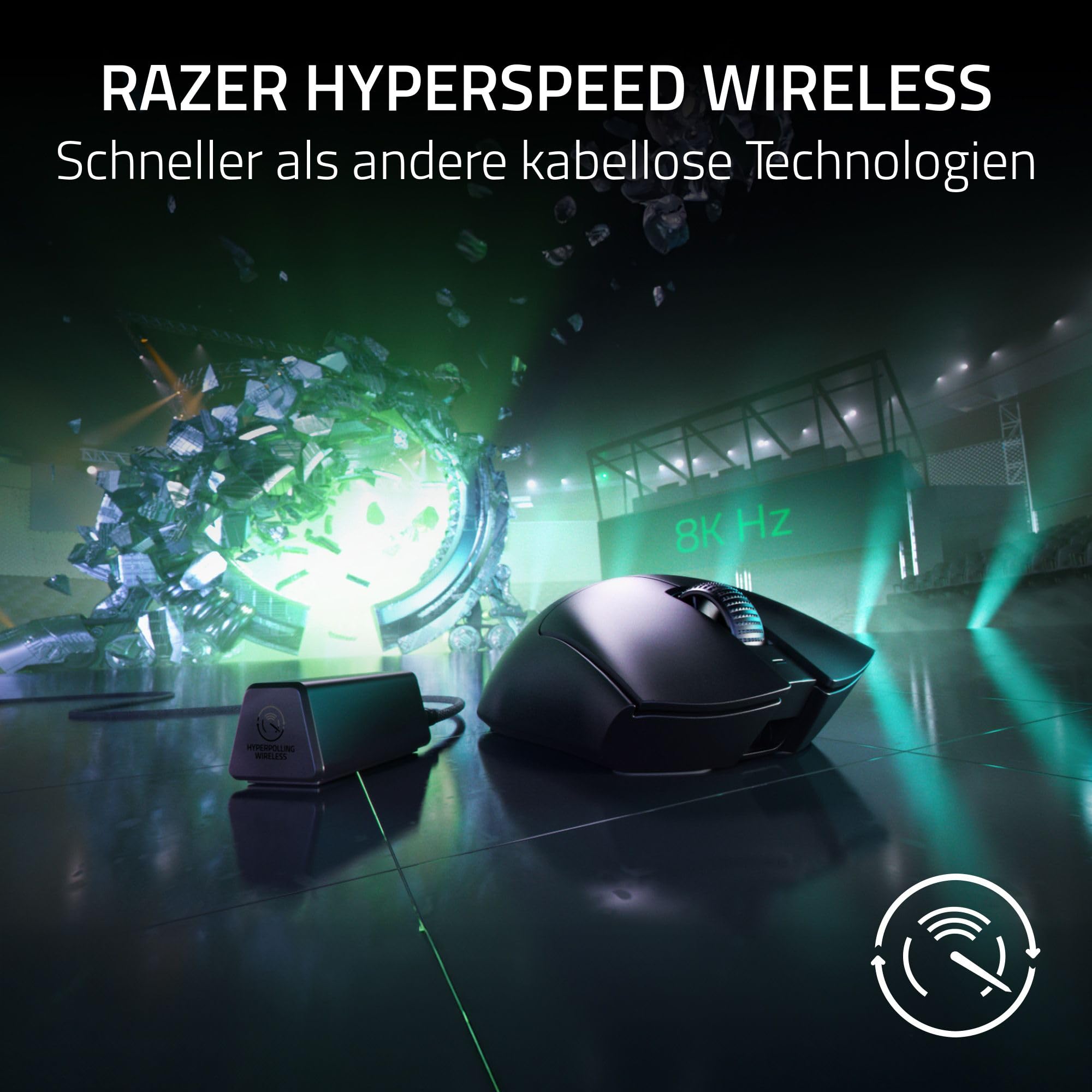 Razer DeathAdder V3 Pro + HyperPolling Wireless-Adapter - Ultra 