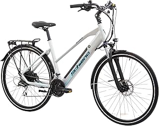 F.lli Schiano E-Wave, Bici Elettrica da Trekking 28 Inches per Adulti, 36V 11.6Ah Batteria Rimovibile, Motore 250W 50Nm, Trekking Ebike