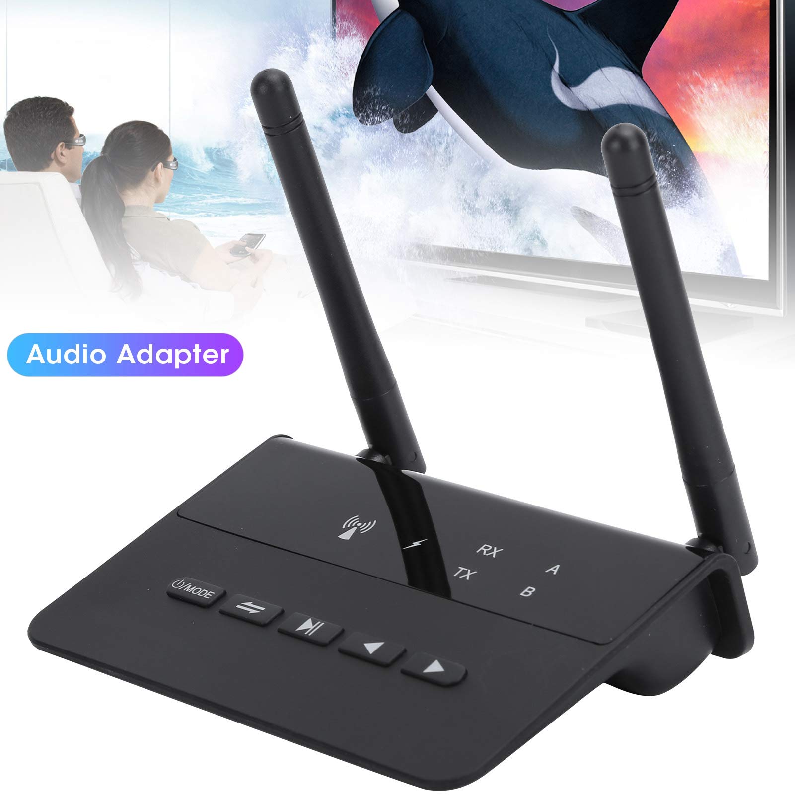 Adaptateur Bluetooth 2 en 1, Transmetteur et Récepteur sans Fil, Design Compact, pour Voiture, TV, PC, 5.7oz