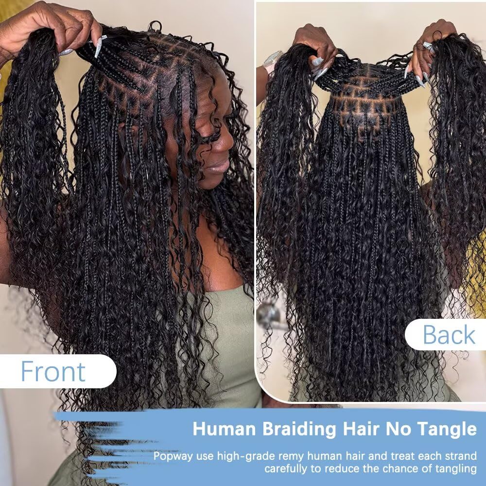 Amazon.com : Boho Hair for Braiding 150g 6 Bundles/Pack 20  display picture 2