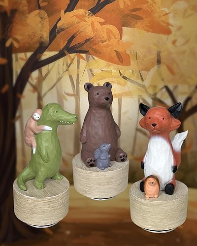 Miniatura 8 de SDGINA Cajas de música Fox para niñas, melodía musical de Castle in The Sky, caja de música para cumpleaños de niños y bebés