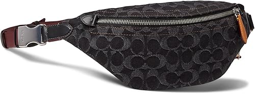 Coach Riñonera Charter para hombre 7 en Signature Denim, Negro denin, Riñonera Charter 7 in Signature Denim