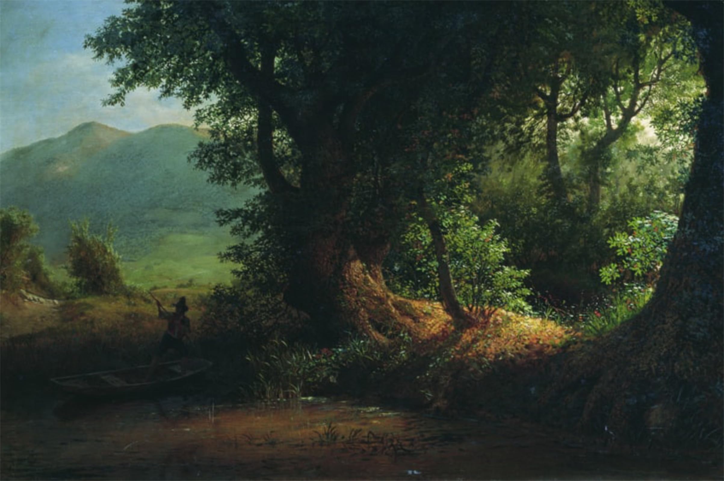 POSTERIIk Famous Modern Artwork Art Mural Views of the Pontine Marshes by Lev Feliksovich Lagorio Oil Paintings Pictures for Home Decor 60x90cm