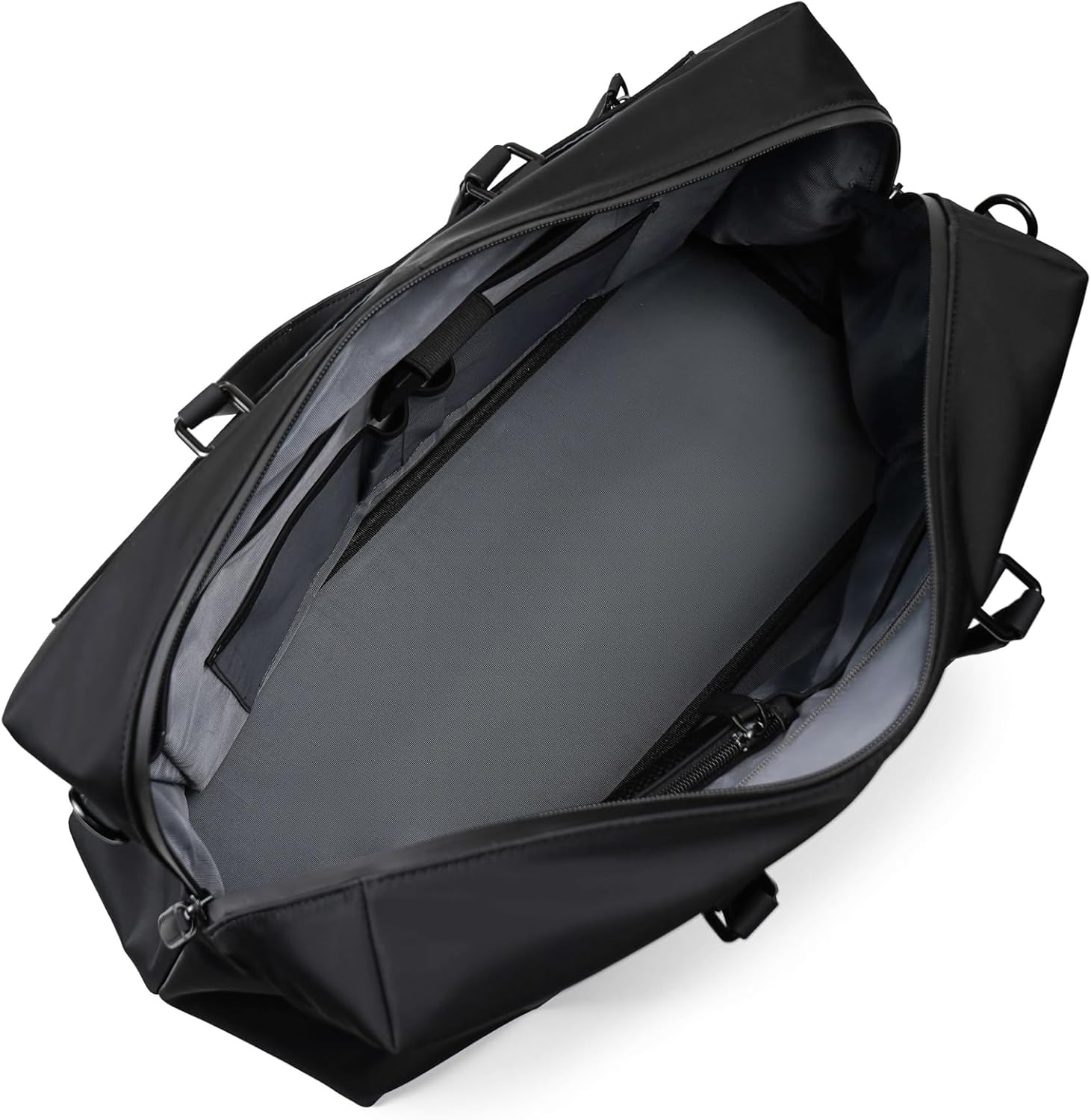 Maverick & Co. Avenue Men’s Travel Weekender Bag – 16” Laptop, Waterproof Nylon, Lightweight Gym Bag, Women’s (Black)