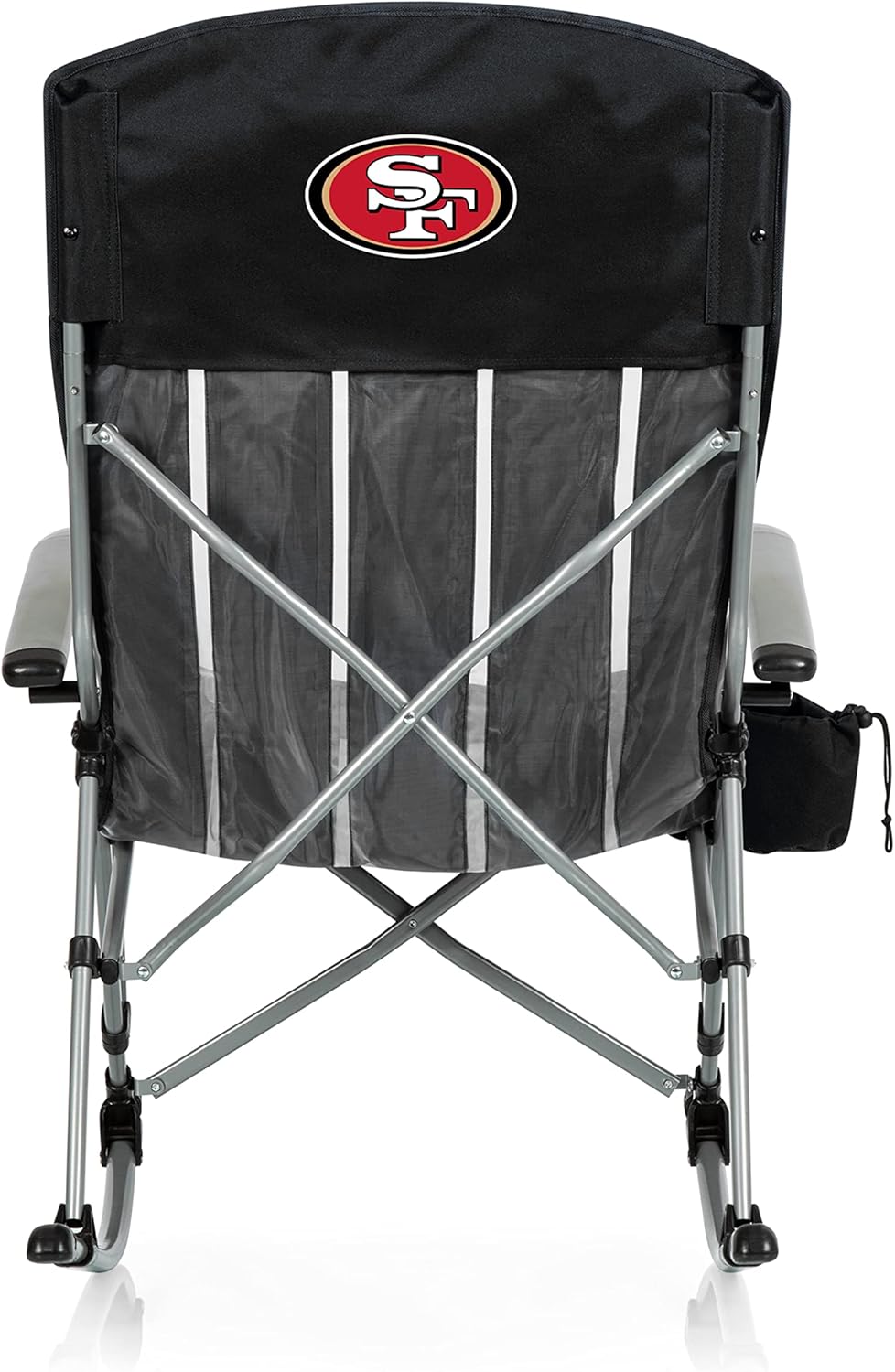 Picnic TIME NFL Unisex-Adult NFL Outdoor Rocking Camp Chair, XL Heavy Duty Camping Chair for Adults