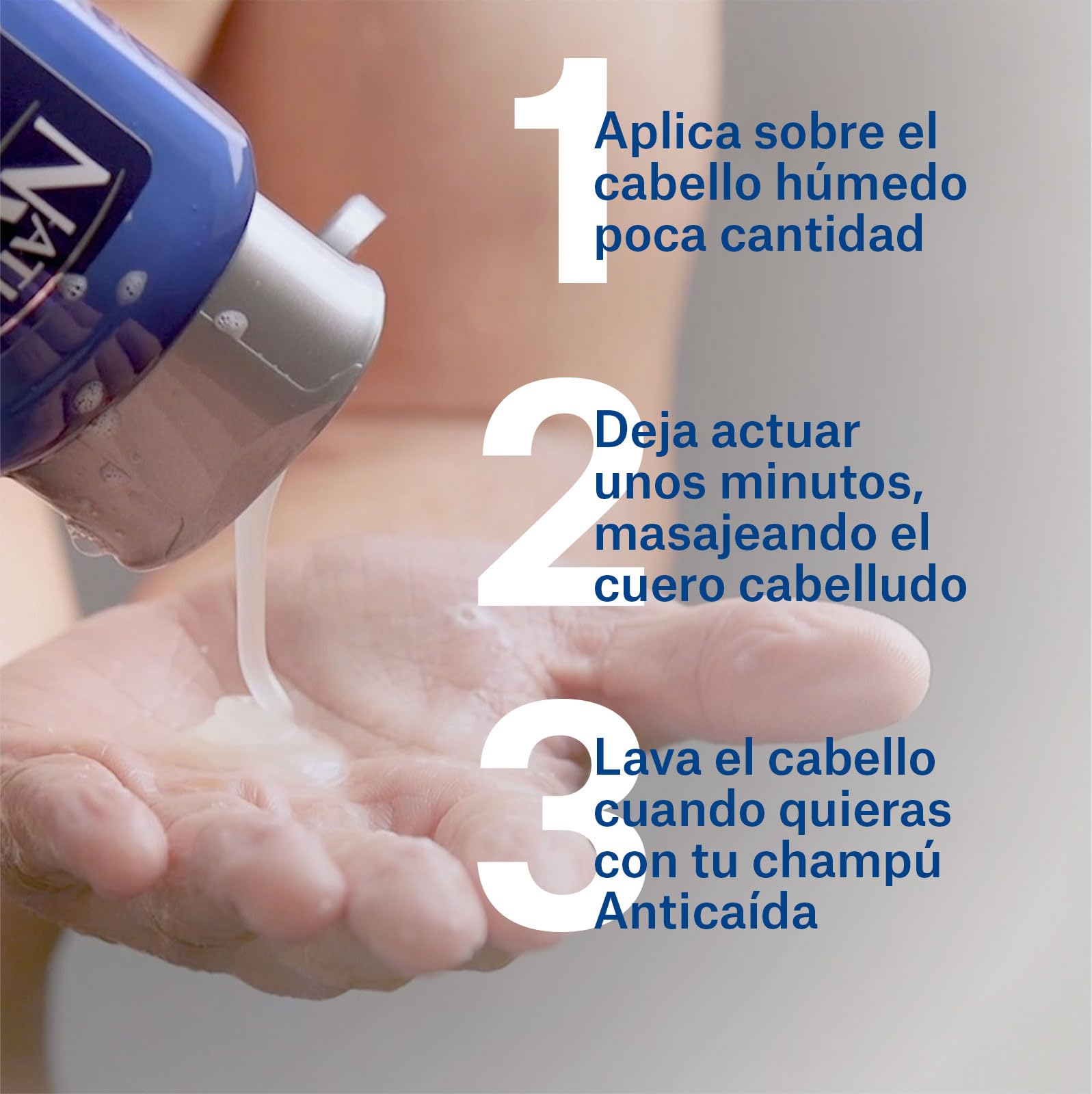 NaturVital - Champú Anticaída para Pelo Graso, Sin Parabenos ni Siliconas, Previene la Caída del Cabello, Champú Natural Fortificante, para Hombres y Mujeres, 300ml